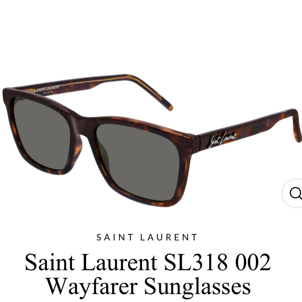 NEW Saint Laurent tortoise wayfarer sunglasses